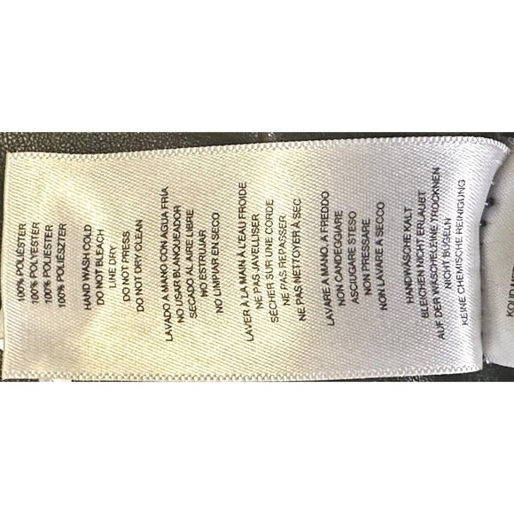 MICHAEL Michael Kors Womens Faux Leather Leggings Stretch Pants Black Size 2 - Picture 9 of 15